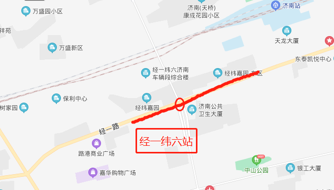 独家!济南地铁6号线站点位置(直观简洁版)