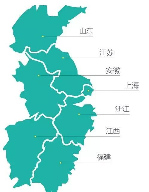沿海高铁华东段涉及5个省市,是我国经济最为发达的沿海省市,以上海为