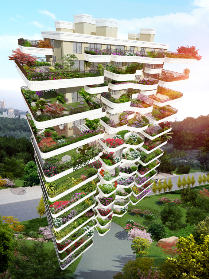 昌吉城南新地标惊艳亮相!把森林搬到城市上空,还有270°空中花园环绕!