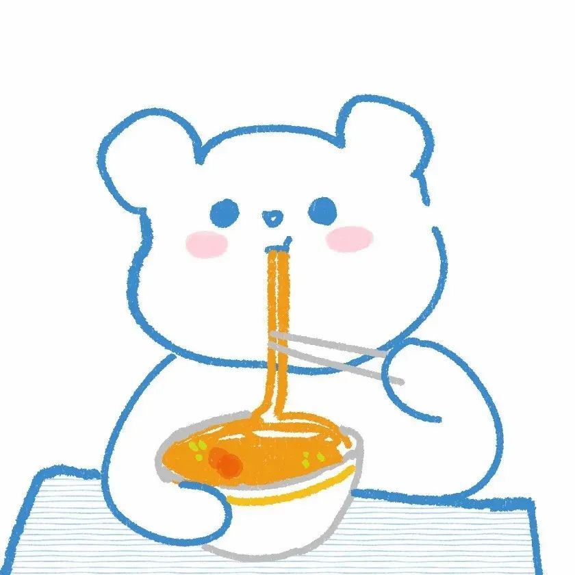 简约手绘小熊头像 奶茶是大人喝的 今天我得喝旺仔牛奶