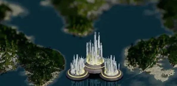 《我的世界》亚特兰蒂斯 这种恢弘的建筑规模,才能提现高度文明