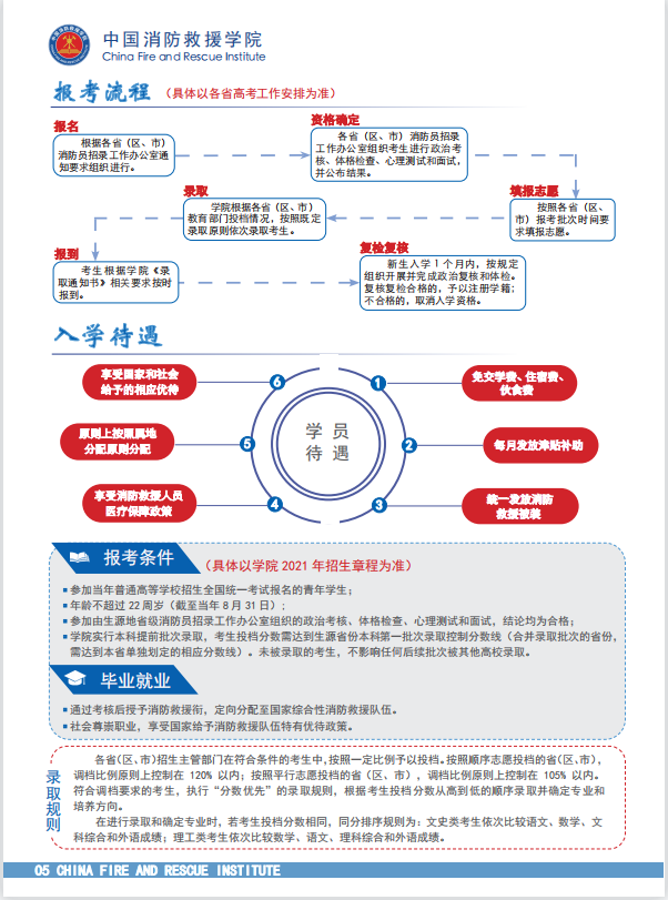 中国消防救援学院2021年在赣招收青年学生预报名公告（最新发布）