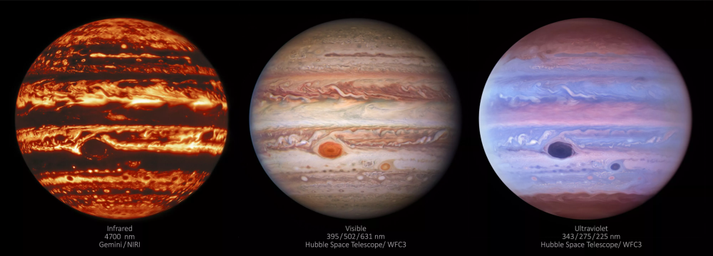 新太空望远镜图组展示木星"情绪环"