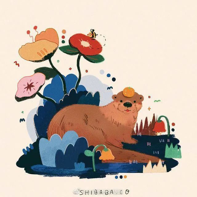 一组小动物插画insshibabaco