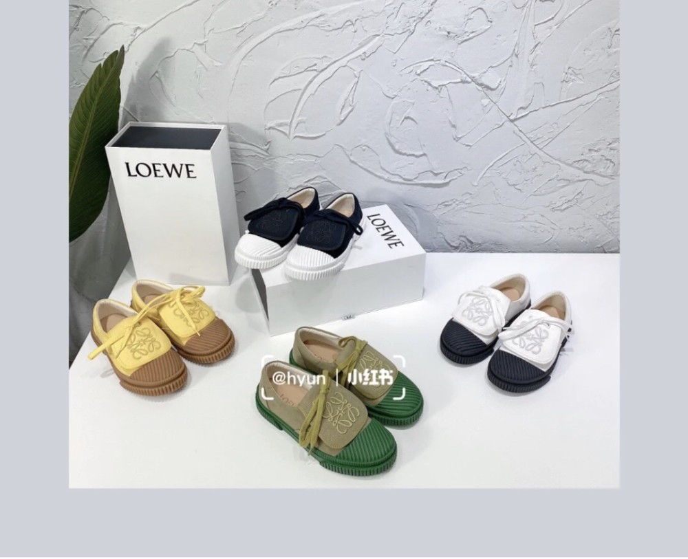 素材分享#loewe罗意威刺绣饼干鞋