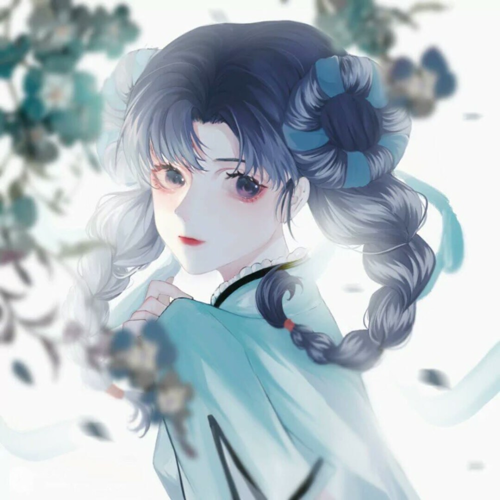 你一定爱的女生动漫头像:一束花的仪式感永远不会过时