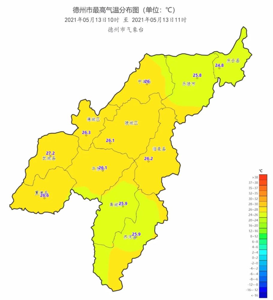 德州今明两天天气略有闷热,周末中雨来袭