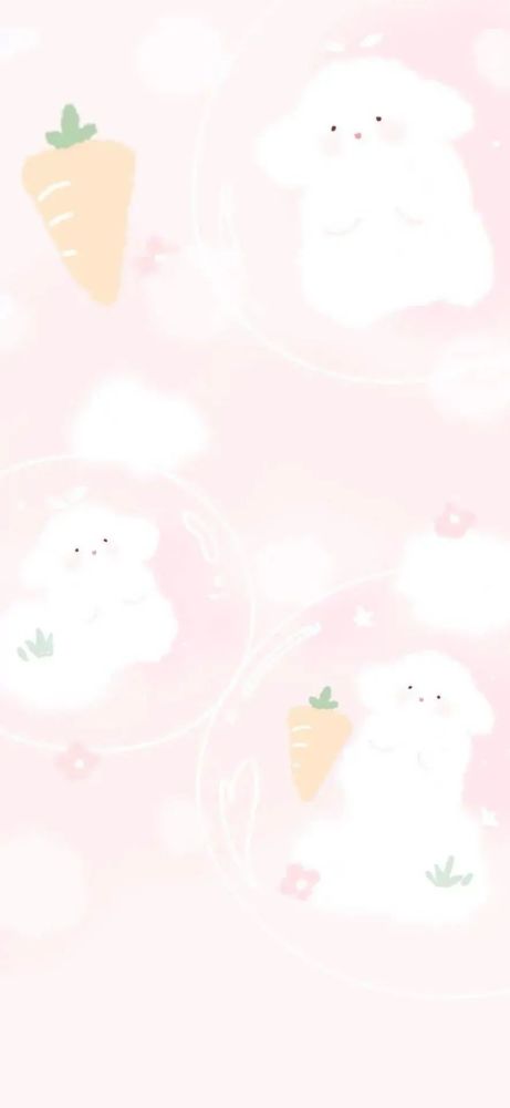 手机壁纸|粉色萌系可爱壁纸少女粉