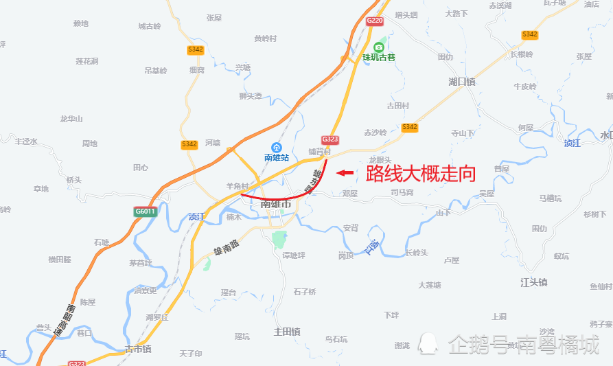 广东韶关将对s342省道进行改建路线全长8公里道路设计速度60kmh