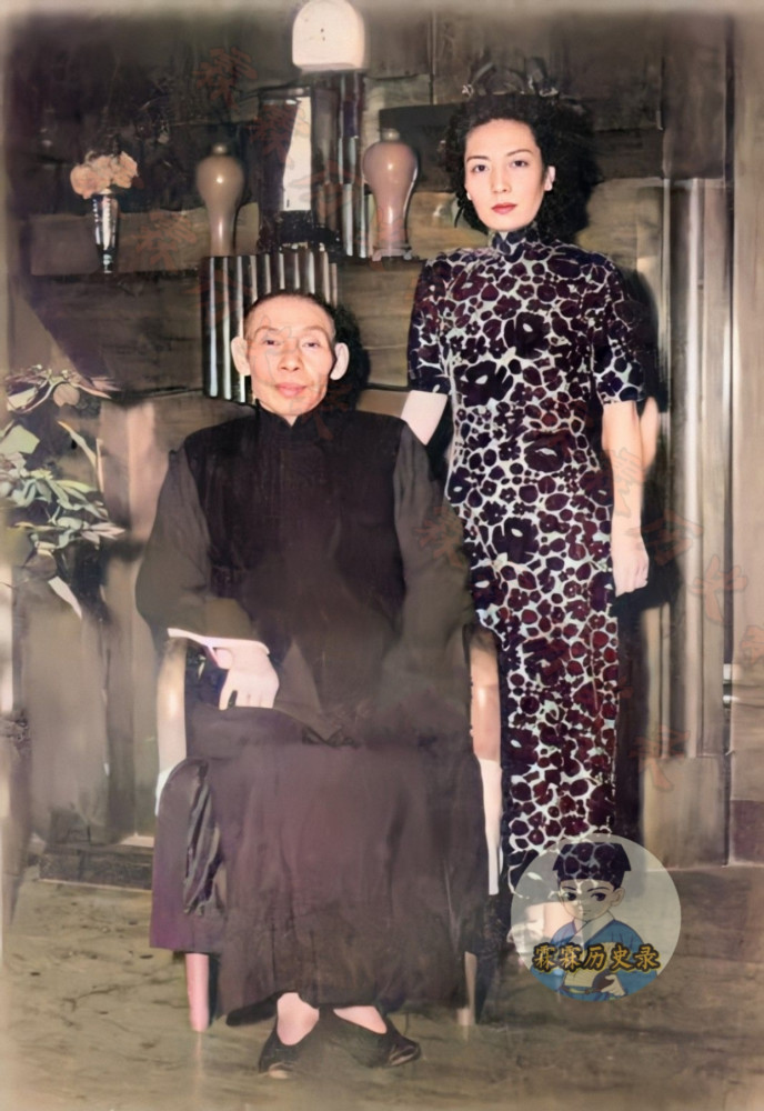 杜月笙与孟小冬1950年,杜月笙在香港坚尼地台十八号的家中迎娶了