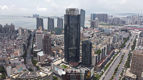 这栋耸立在拱北口岸附近的高楼 倘若建成,必将成为珠海地标建筑之一