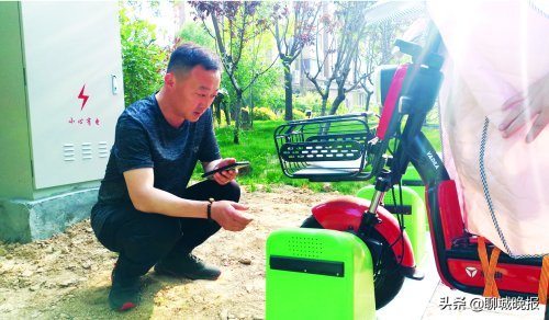 电动车充电要"上楼"吗?新型无线充电桩聊城"上岗"运行