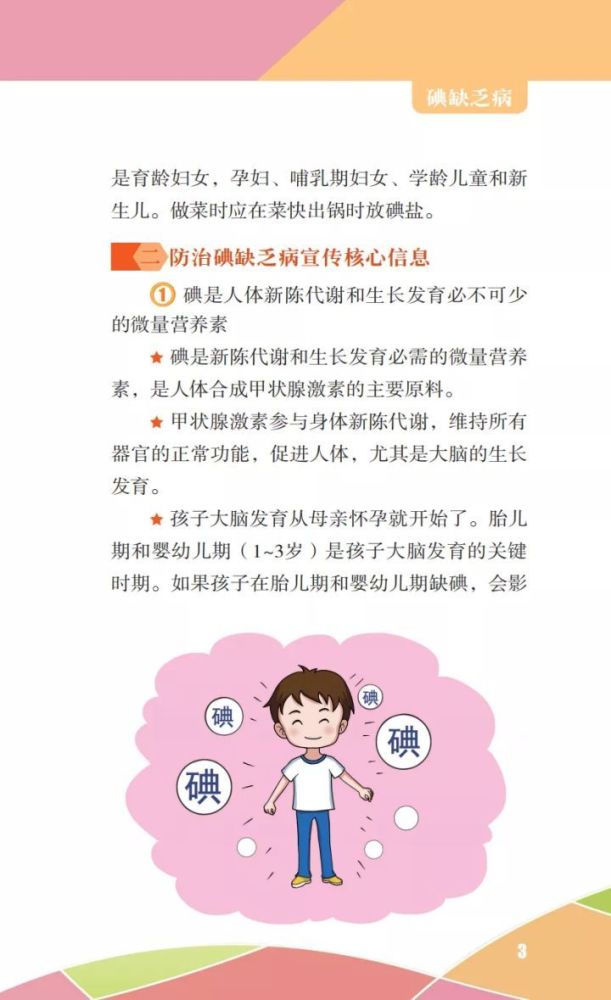 图文知识科学补碘健康一生