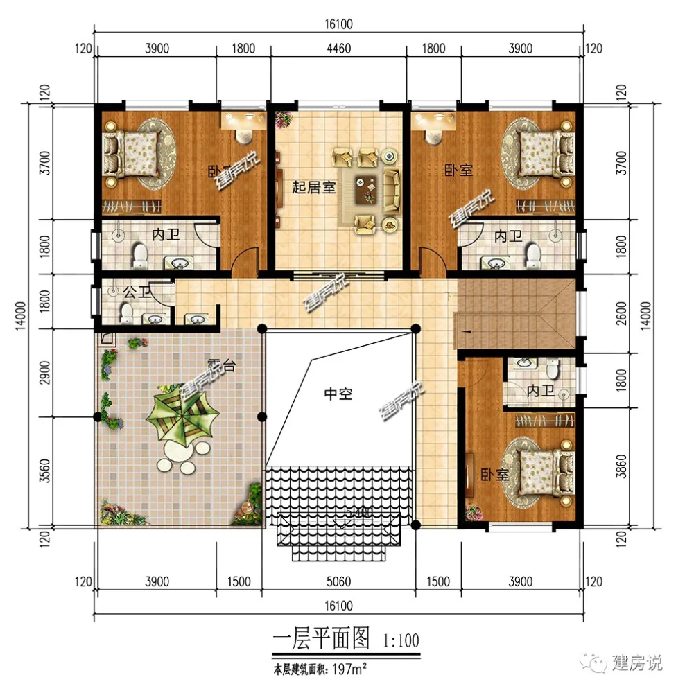 60-70万,占地面积:198平方米,建筑面积:585平方米,开间14米,进深13