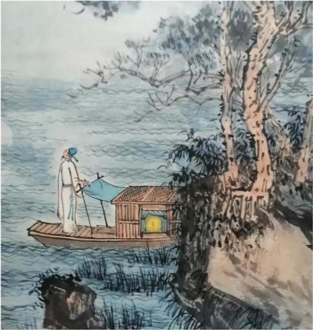 姑苏城外寒山寺,夜半钟声到客船.