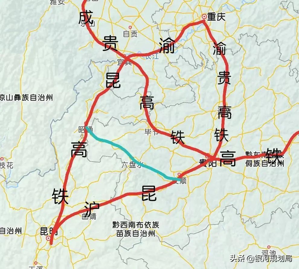 渝昆高铁云贵路段即将开建,贵州段只有12公里,而且不设站