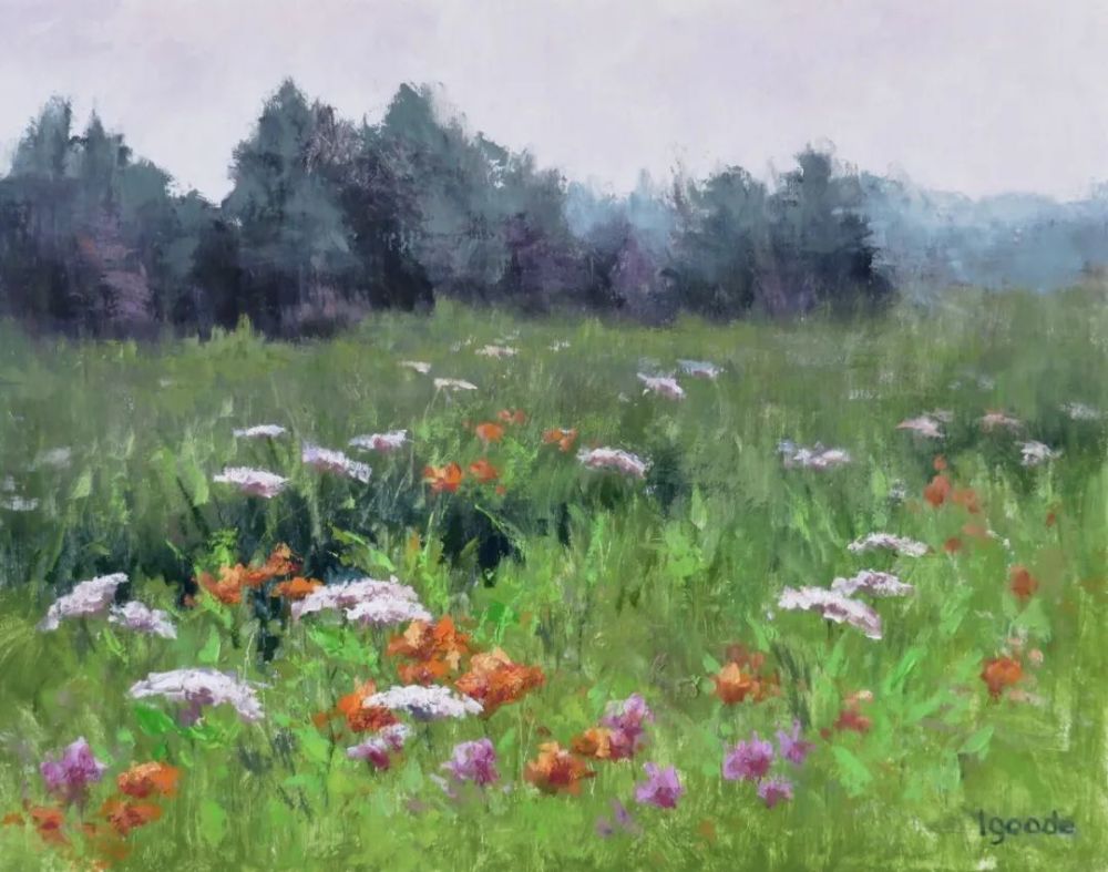 现实生活中的风景绘画作品,是传达自然界之美和新鲜感