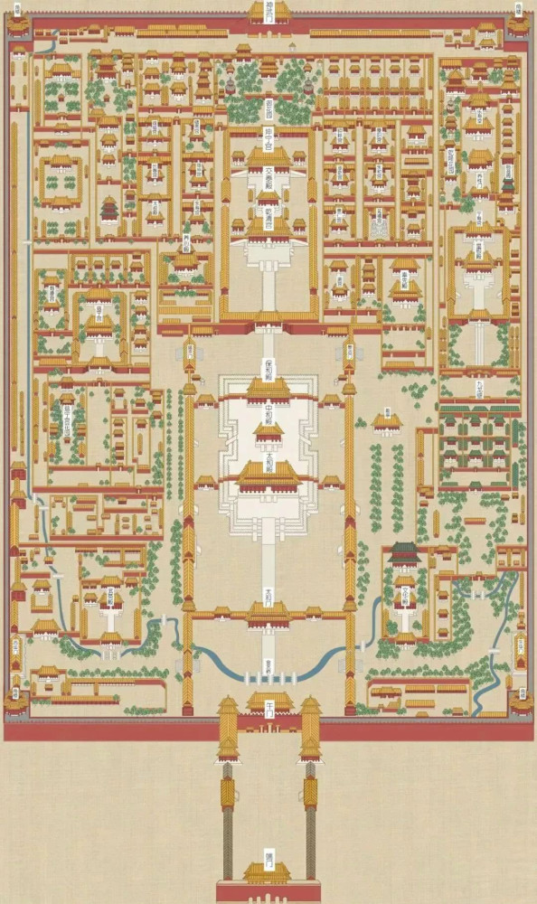 故宫平面图(点开可放大)