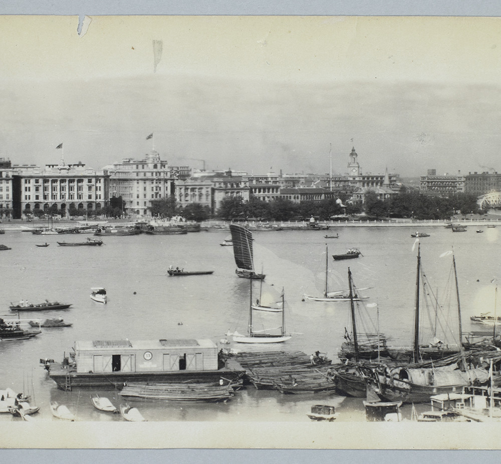 民国老照片 1925年上海外滩 已经相当的繁华了