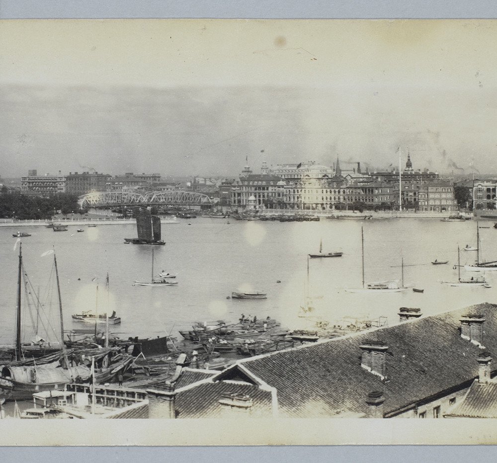 民国老照片 1925年上海外滩 已经相当的繁华了