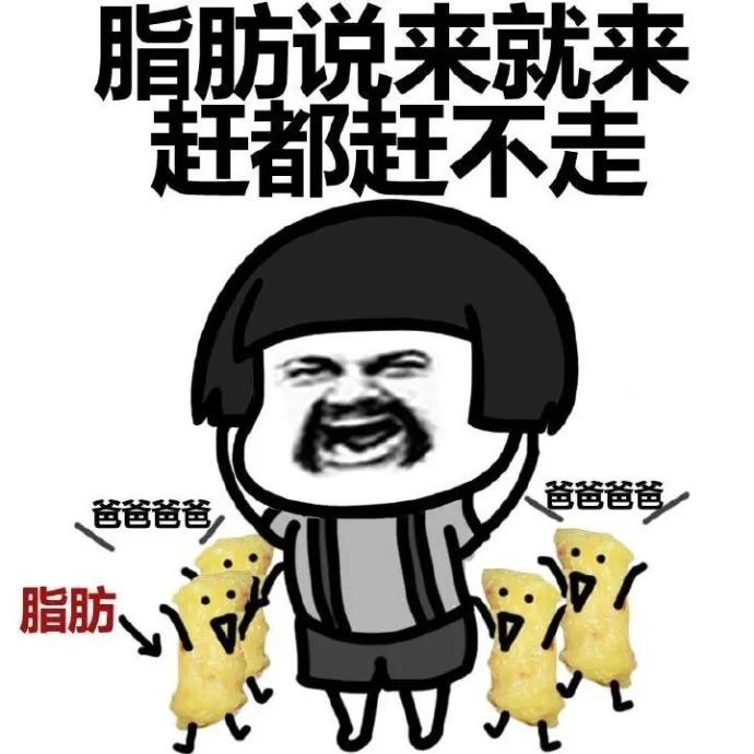 表情包看了瘦子的饮食习惯终于知道差距了