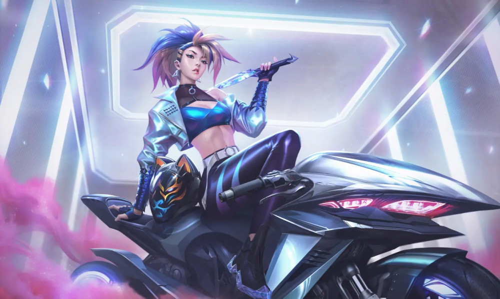 lol英雄联盟高清无水印壁纸:kda女团,亚索领衔!