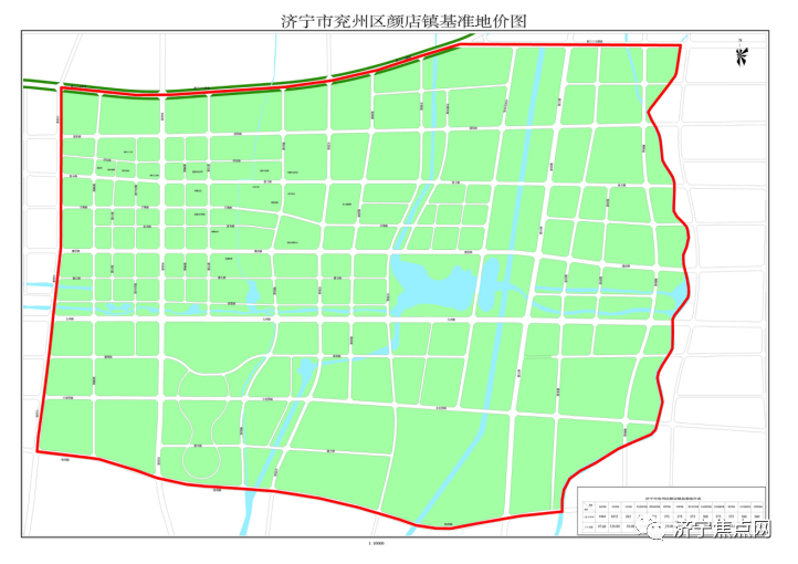 兖州区更新城区和颜店镇土地级别基准地价和国有土地租金标准