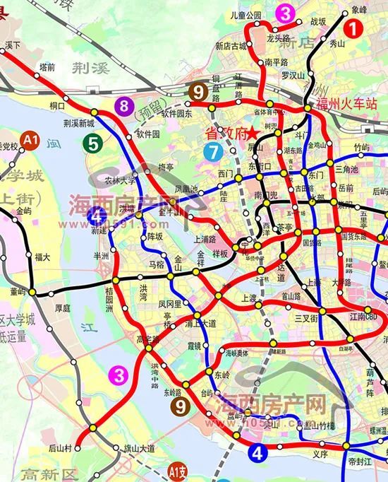 地铁3号线福耀科技大学闽侯南屿