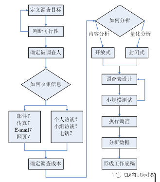 内部审计访谈,调查,分析,流程图技术