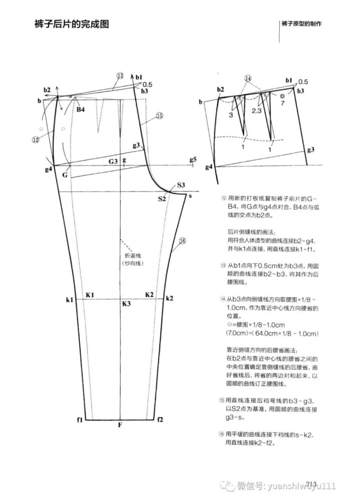 服装设计日本女装裤子原型制作详解服装制版教程附各种裤子纸样合集