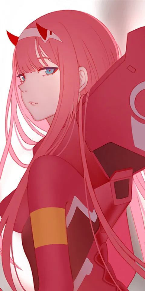 《darling in the franxx》国家队,zero two(02),全面屏壁纸