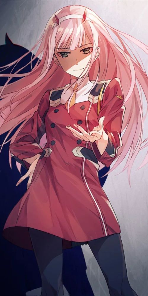 《darling in the franxx》国家队,zero two(02),全面屏壁纸