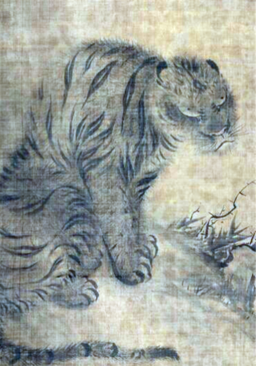 从古画中直观古人眼中的老虎,网友:这叫猛虎?