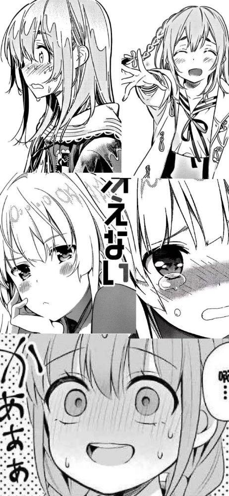 『小仙女动漫壁纸』黑白漫画风拼接动漫壁纸