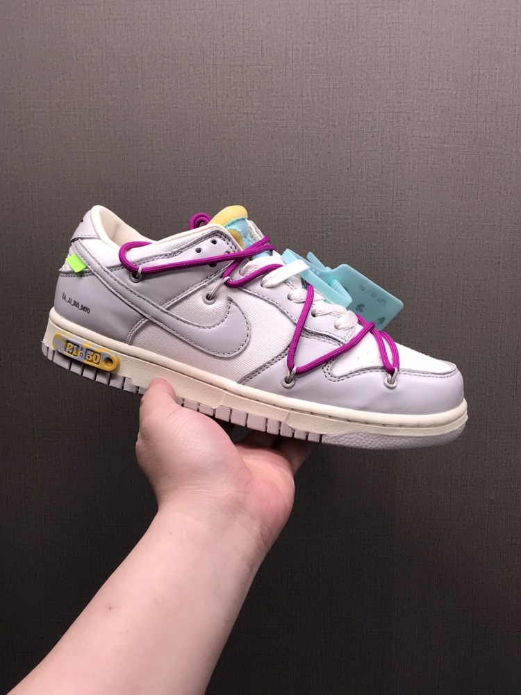 off-white x nike sb dunk ow联名灰白板鞋