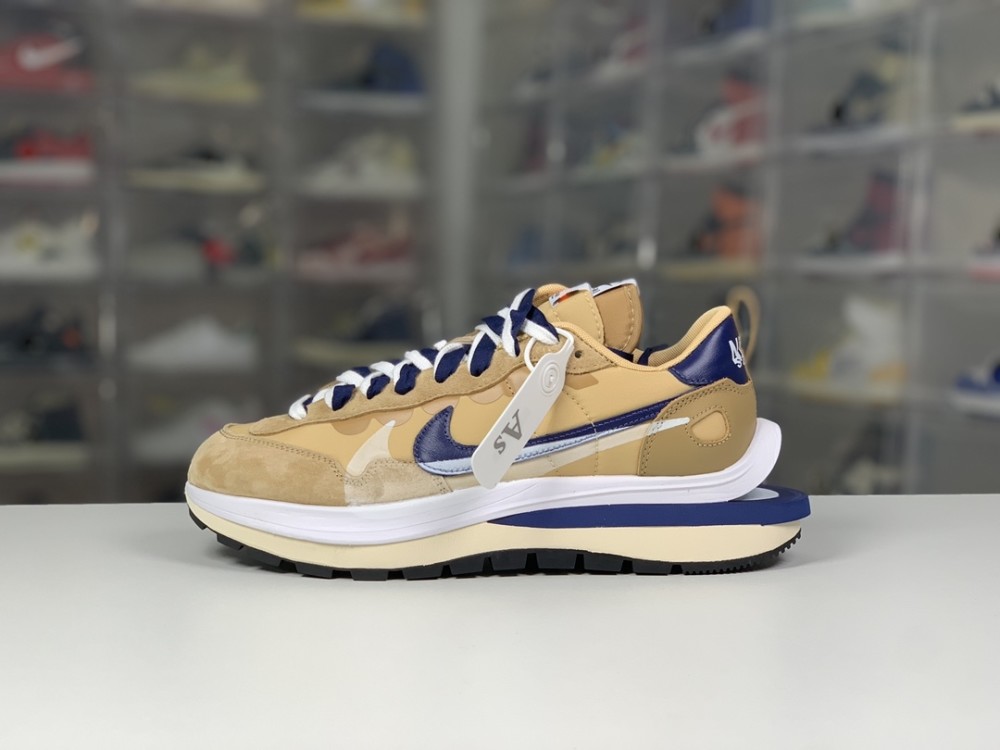 nike vaporwaffle sesame/blue void棕色