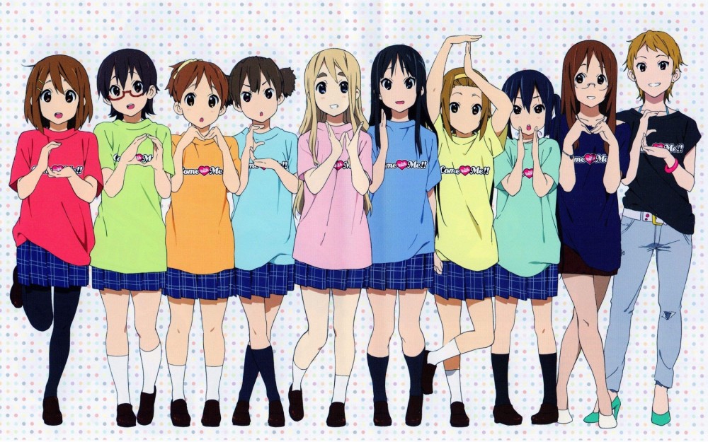 轻音少女美图,谁还记得这部动漫