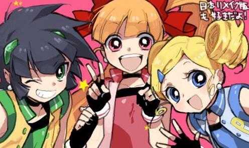 美版飞天小女警vs日版飞天小女警,q版与正常版的碰撞