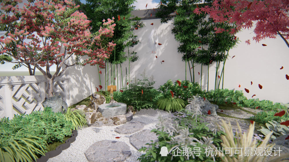 杭州别墅花园设计:花园植物怎么搭配?考虑3点,每时每地都有景可赏!