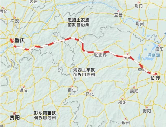 新建一条时速350km/h的黔张常高铁是可行的,因为黔张常铁路