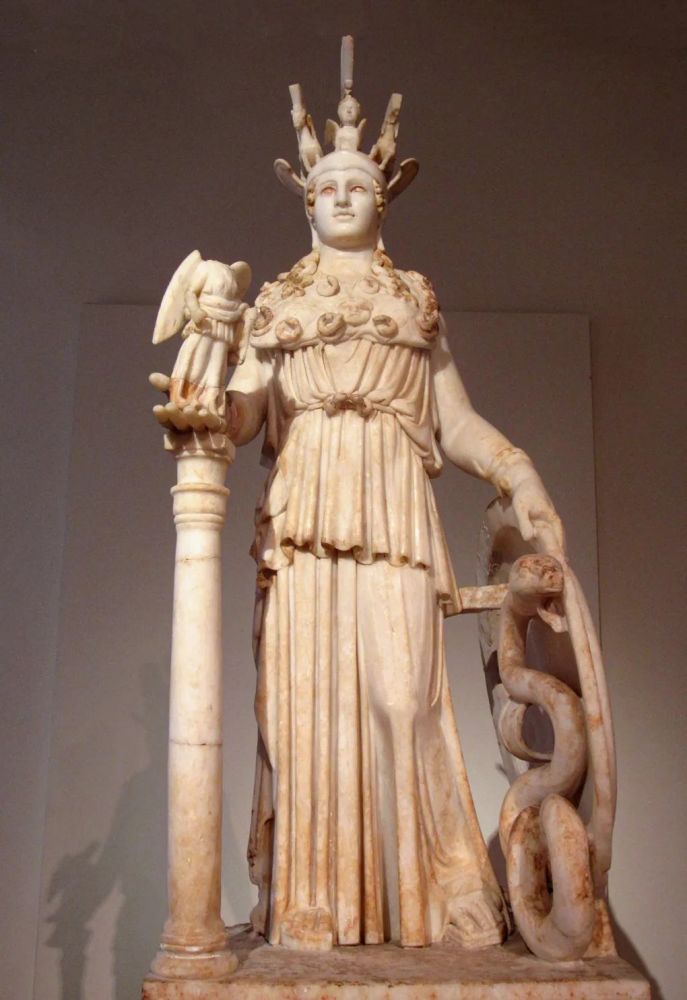 《雅典娜女神》菲狄亚斯古典时期(希腊)-雕塑作品欣赏(一百三十五)