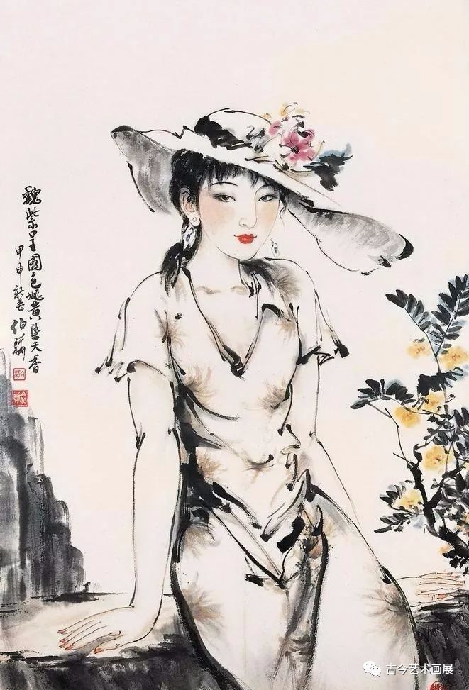 古典水墨艺术元素,与现代美女的完美碰撞!