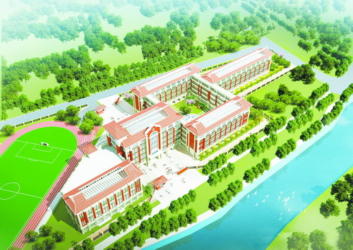 学校鸟瞰图.(厦门市新教育学校供图)