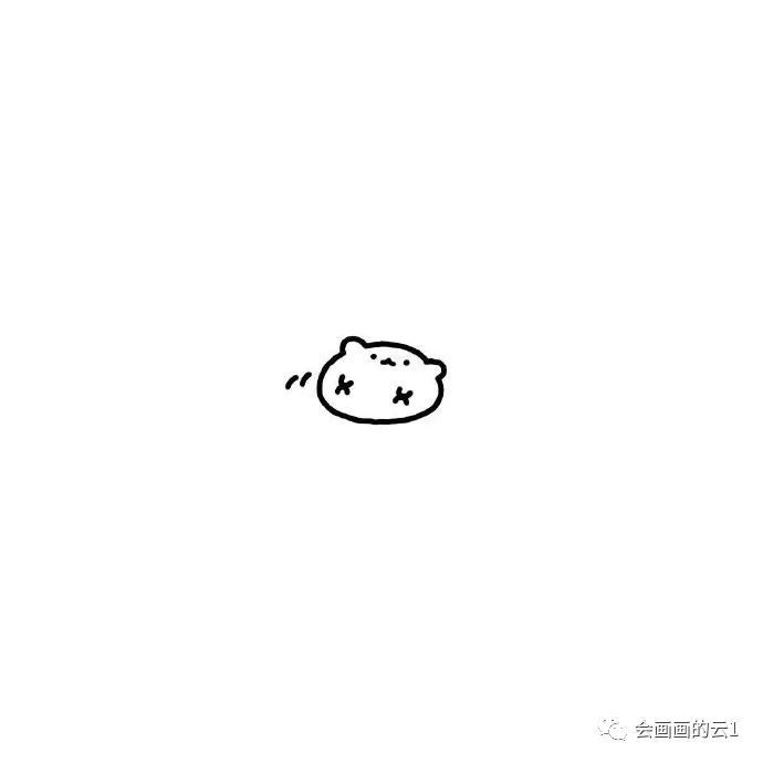 超可爱的简笔画头像 好看好画可爱又治愈