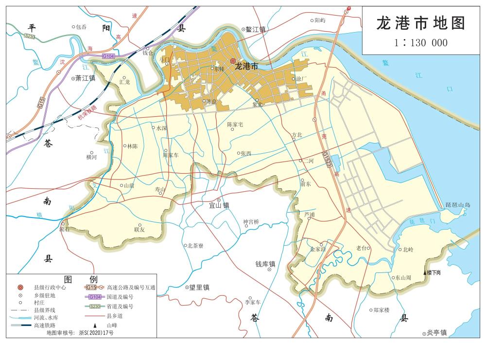 浙江省有哪些县不通铁路?(附浙江省最新标准地图,有龙港市)