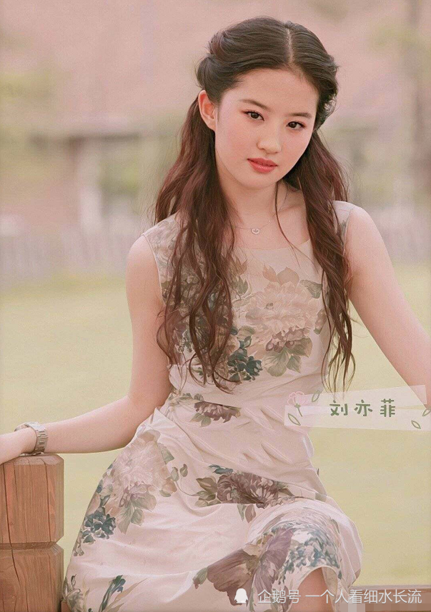 少女时期的刘亦菲,仿佛不