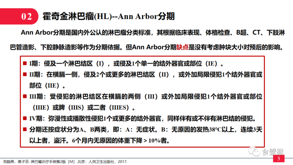 霍奇金淋巴瘤分期标准