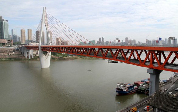 重庆千厮门大桥,网红景点打卡地#低音号导游