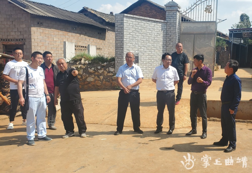 曲靖市搬迁安置办到越州镇调研美丽家园移民新村建设和移民维稳工作