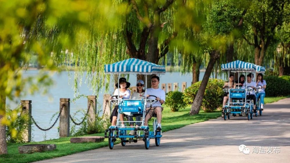 海盐县文化和广电旅游体育局了解到, 5月19日,南北湖景区内所有景点和